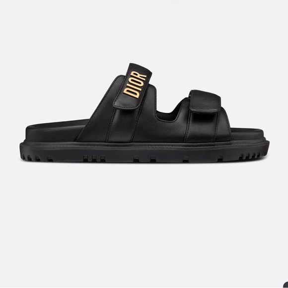 Dioract Slide Black Lambskin - Picture 1 of 6